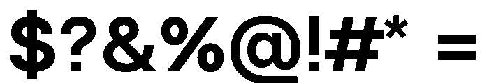MTEverydaySans Bold Font OTHER CHARS