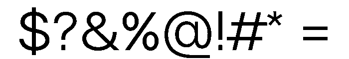 MTEverydaySans Book Font OTHER CHARS
