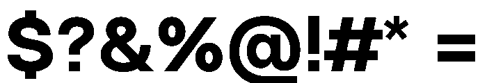 MTEverydaySans ExtraBold Font OTHER CHARS