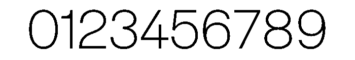 MTEverydaySans ExtraLight Font OTHER CHARS