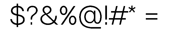 MTEverydaySans Light Font OTHER CHARS