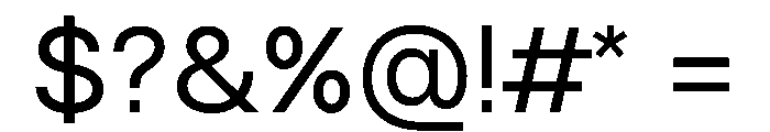 MTEverydaySans Regular Font OTHER CHARS