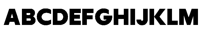 MTGertrudes HeavyA Font UPPERCASE