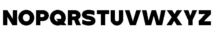 MTGertrudes HeavyA Font UPPERCASE
