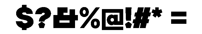 MTGertrudes HeavyC Font OTHER CHARS