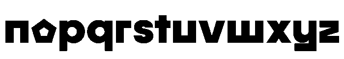 MTGertrudes HeavyC Font LOWERCASE