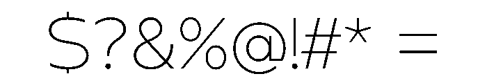 MTGertrudes ThinA Font OTHER CHARS