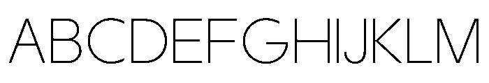 MTGertrudes ThinA Font UPPERCASE
