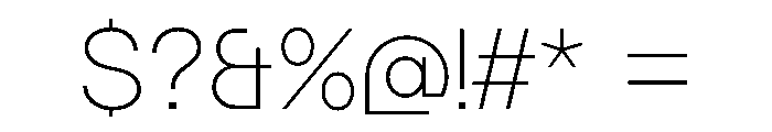 MTGertrudes ThinB Font OTHER CHARS