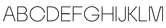 MTGertrudes ThinB Font UPPERCASE