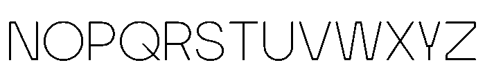 MTGertrudes ThinB Font UPPERCASE