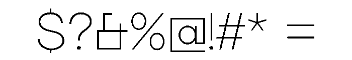 MTGertrudes ThinC Font OTHER CHARS