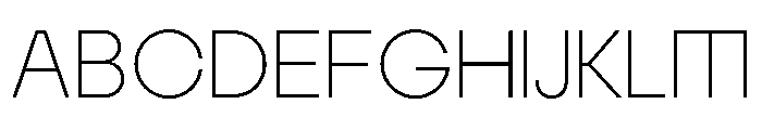 MTGertrudes ThinC Font UPPERCASE