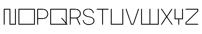 MTGertrudes ThinC Font UPPERCASE