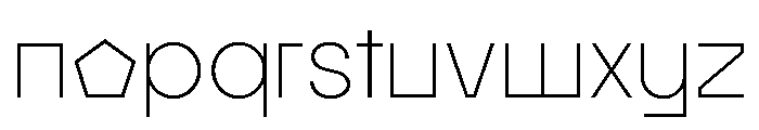 MTGertrudes ThinC Font LOWERCASE