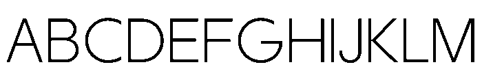 MTGertrudes UltraLightA Font UPPERCASE
