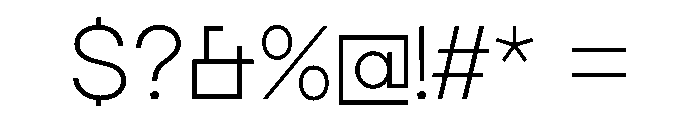 MTGertrudes UltraLightC Font OTHER CHARS