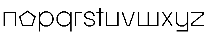 MTGertrudes UltraLightC Font LOWERCASE