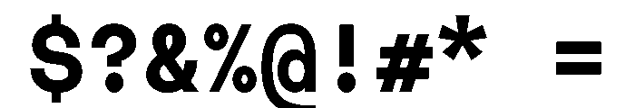 MTMightyMono Bold Font OTHER CHARS