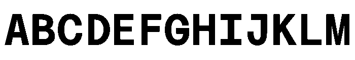 MTMightyMono Bold Font UPPERCASE