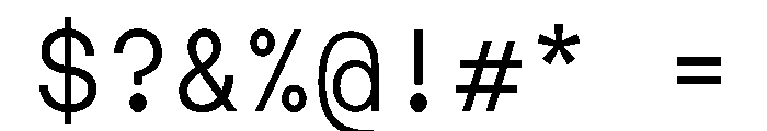 MTMightyMono Light Font OTHER CHARS
