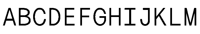 MTMightyMono Light Font UPPERCASE