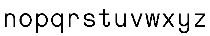 MTMightyMono Light Font LOWERCASE