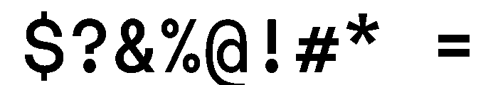MTMightyMono Medium Font OTHER CHARS