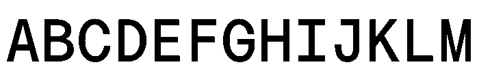 MTMightyMono Medium Font UPPERCASE