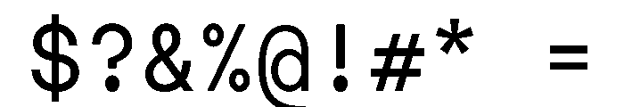 MTMightyMono Regular Font OTHER CHARS