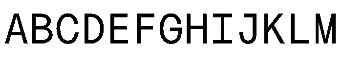 MTMightyMono Regular Font UPPERCASE