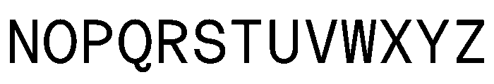 MTMightyMono Regular Font UPPERCASE
