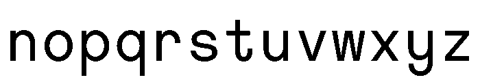 MTMightyMono Regular Font LOWERCASE