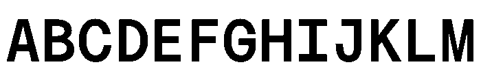 MTMightyMono SemiBold Font UPPERCASE
