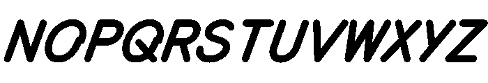 MTMizzen BoldItalic Font UPPERCASE