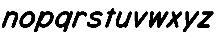 MTMizzen BoldItalic Font LOWERCASE