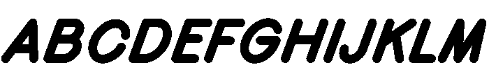 MTMizzen ExtraBoldItalic Font UPPERCASE