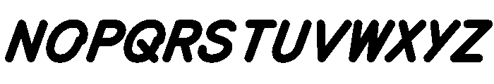 MTMizzen ExtraBoldItalic Font UPPERCASE