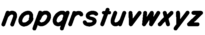 MTMizzen ExtraBoldItalic Font LOWERCASE