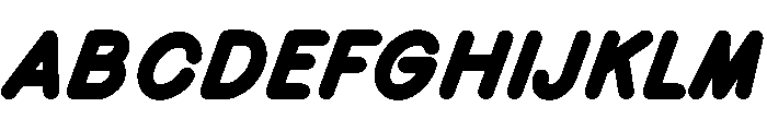 MTMizzen HeavyItalic Font UPPERCASE