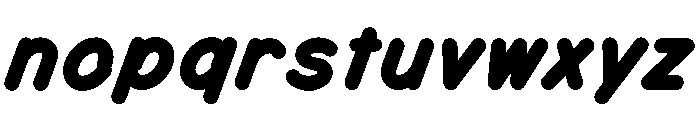 MTMizzen HeavyItalic Font LOWERCASE