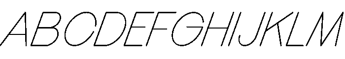 MTMizzen LightItalic Font UPPERCASE