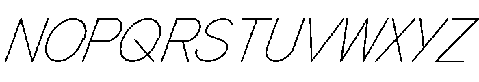 MTMizzen LightItalic Font UPPERCASE