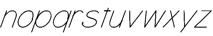 MTMizzen LightItalic Font LOWERCASE