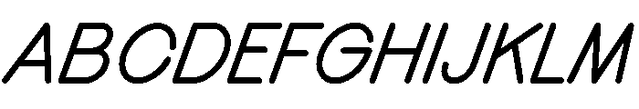 MTMizzen MediumItalic Font UPPERCASE