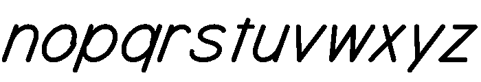 MTMizzen MediumItalic Font LOWERCASE