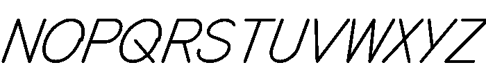 MTMizzen RegularItalic Font UPPERCASE