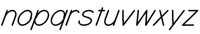 MTMizzen RegularItalic Font LOWERCASE