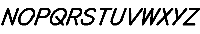 MTMizzen SemiBoldItalic Font UPPERCASE