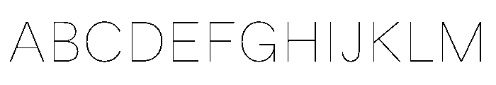 MTUpdateSans Hairline Font UPPERCASE